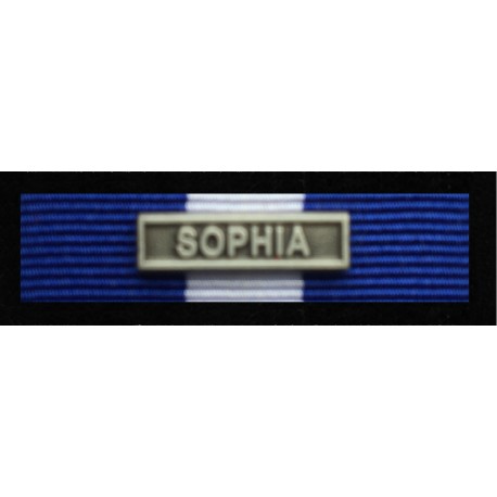 Baretka Medal Misji Unii Europejskiej SOPHIA z wpinką (nr prod 37)