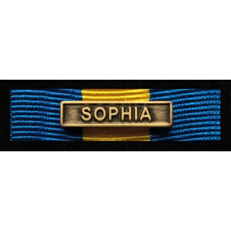Baretka Medal Misji Unii Europejskiej SOPHIA (żółta) z wpinką (nr prod 37A)