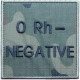 Grupa krwi ORh-  na mundur polowy wz. 2010 emblemat