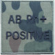 Grupa krwi ABRh+ na mundur polowy wz. 2010 emblemat